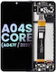LCD-Baugruppe mit Rahmen Samsung Galaxy A04s Core A047 2022 Service Pack Schwarz