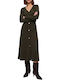 High Waist Midi Skirt Olive