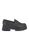 Leather Women's Loafers in Black