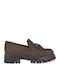 Suede Women's Loafers in Brown