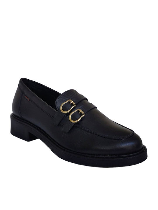 Ragazza Leder Damen Mokassins in Schwarz Farbe