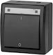 Elektro Plast Waterproof Wall-Mounted Wall Switch with Grey Frame