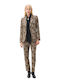 Passager Long Women's Waisted Animal Print Blazer