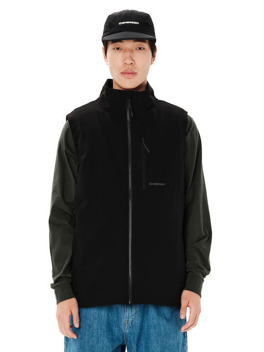 Emerson Ärmellose Wasserdichte und Winddichte Jacke Black