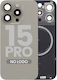 Back Glass W Magsafe Magnet Iphone 15 Pro No Logo Aftermarket Natural Titanium