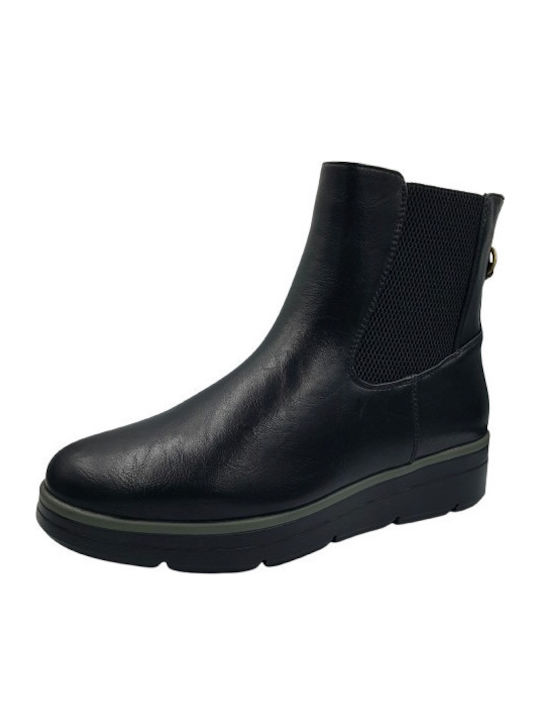 Mysoft Women's Black Ankle Boots