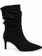 Schwarze Damen-Stiefeletten aus Wildleder