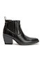 Ghete Dama Cowboy cu Toc Mediu Negre