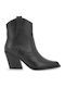Damen-Cowboystiefeletten mit hohem Absatz Schwarz