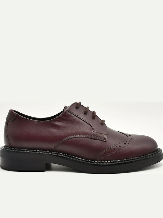 Serilda Damen Lederstiefeletten in Bordeaux