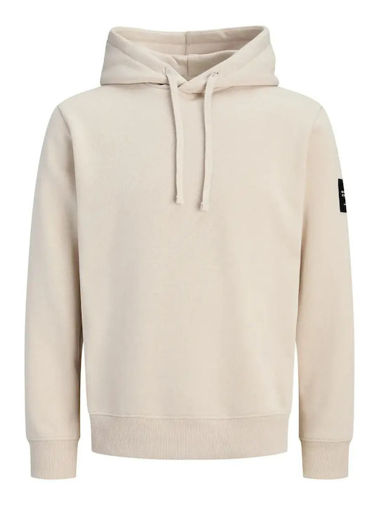 Jack & Jones Hanorac cu glugă Ecru