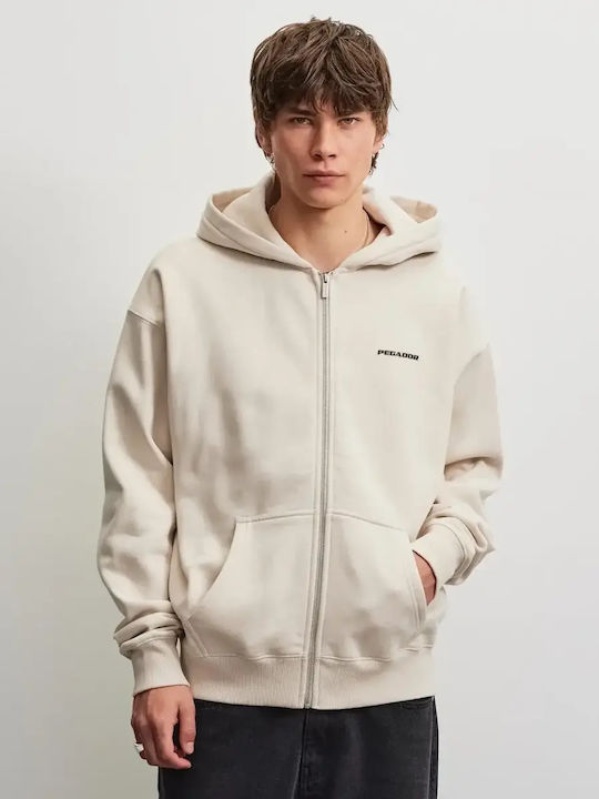 Geacă cu Glugă Washed Cream