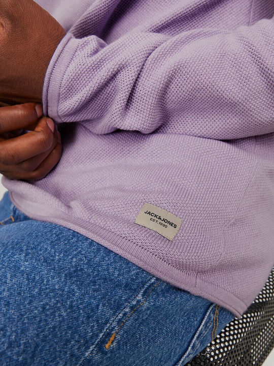 Jack & Jones Pulover cu Decolteu Rotund și Mâne...