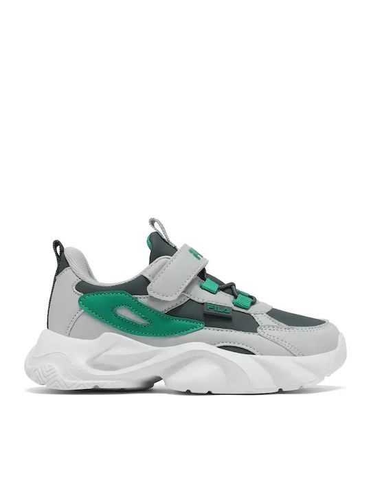 FILA Orion 2 Adidași Copii cu Închidere cu Arici Gri