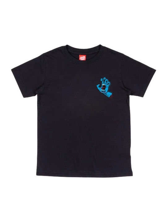 Santa Cruz Kids' T-shirt Black Screaming