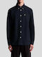Langärmeliges Hemd in normaler Passform Dark Navy