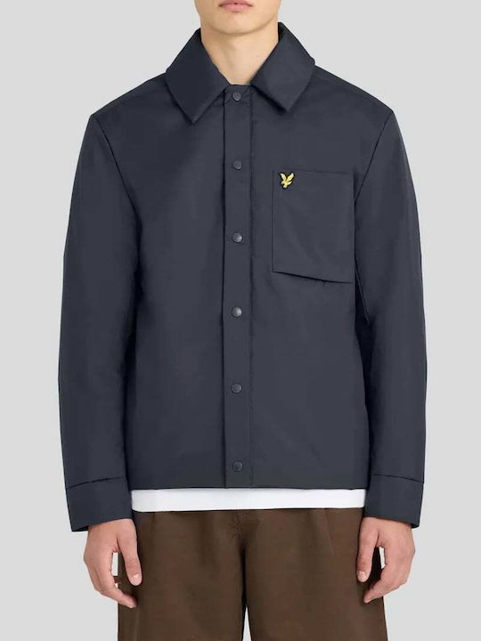 Langärmeliges Overshirt Dark Navy