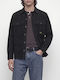 Jprbluoliver Μακρυμάνικο Κοτλέ Overshirt σε Κανονική Γραμμή Jetblack