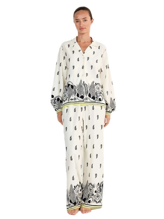 Gisela Winter Women's Pyjama Set White