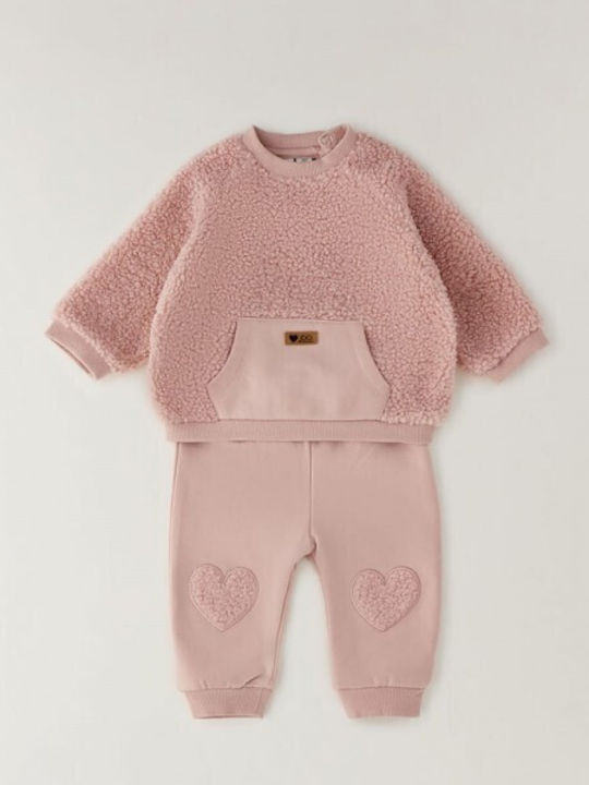 Παιδικό Σετ Φόρμας Light Pink