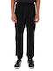 Men's Cargo Trousers Elastic Loose Fit Black