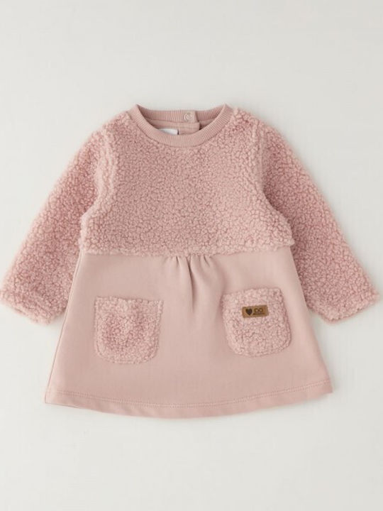 Kleid Strickkleid Light Pink