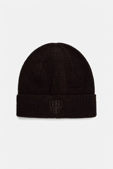 Women's Knitted Beanie in Brown