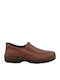 Braune Herren Freizeitschuhe aus Leder 37700ST-Braun