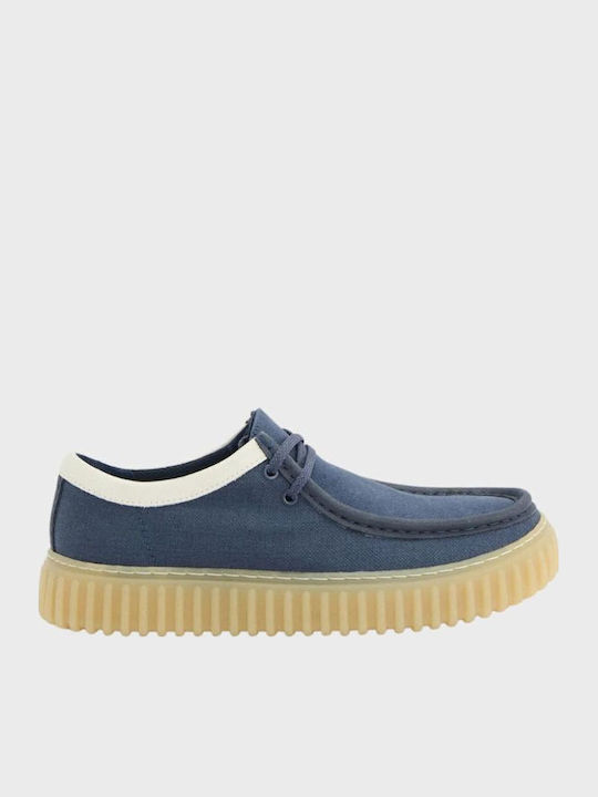 Clarks Torhill Lo Men's Moccasins in Blue Colour