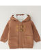 Kinder-Strickjacke Gestrickt Mocha Mousse