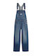 Damen-Latzhose aus Denim Dark Indigo