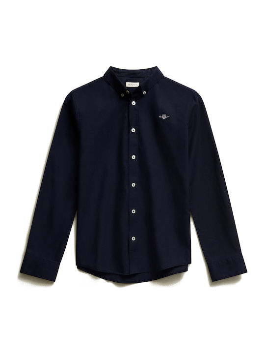 Gant Kinderhemd Langärmelig Evening Blue