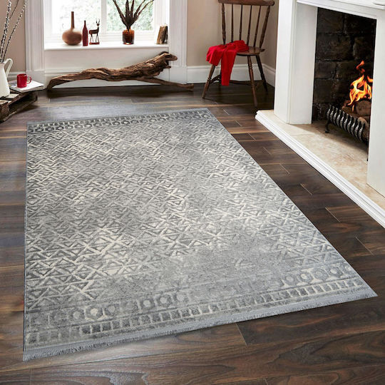 Conceptum Hypnose Notta Rectangular Rug Grey Cream 100x300cm