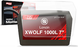 Ματ Μεμβράνη Grizzglass Cardisplay Protection Loncin Xwolf 1000l 7" 2025-2026 Ματ Μεμβράνη Grizzglass Cardisplay Protection Loncin Xwolf 1000l 7" 2025-2026