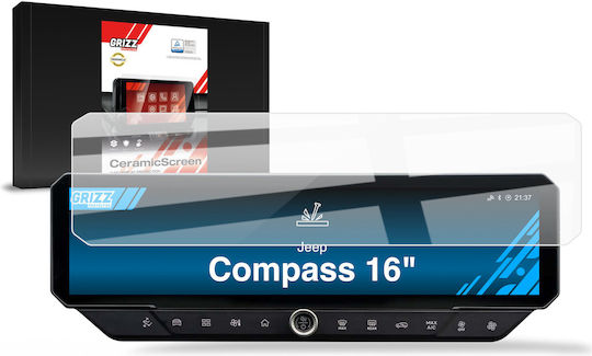 Κεραμική Μεμβράνη Grizzglass Cardisplay Protection Jeep Compass 16" 2026