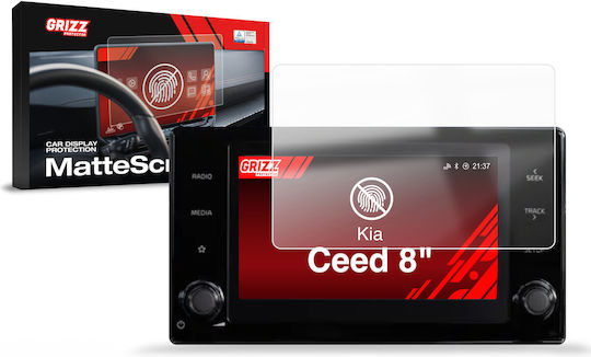 Ματ Φύλλα Grizzglass Προστασίας Οθόνης Αυτοκινήτου Kia Ceed 8" 2018-2024