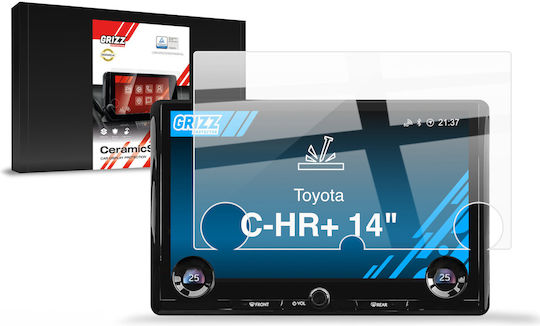Ceramic Film Grizzglass Cardisplay Protection Toyota C-HR+ 14" 2026