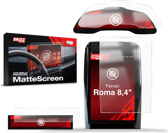 Folie Mată Grizzglass Cardisplay Protection Ferrari Roma 8,4" 2020-2026 3în1