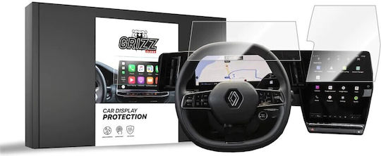 Keramikfolie GrizzGlass Car Display Schutz Renault Scenic E-Tech 12" 2024 2-in-1