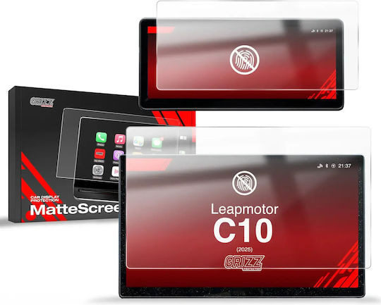 Matte GrizzGlass Car Screen Protector Film Leapmotor C10 14.6" 2025 2-in-1