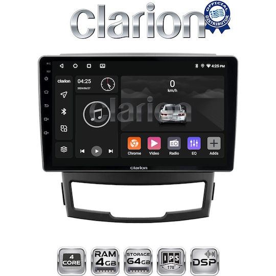 Clarion Auto-Audiosystem für Daewoo Korando SsangYong Korando 2010 2013 (Bluetooth/USB/WiFi/GPS/Apple-CarPlay/Android-Auto)