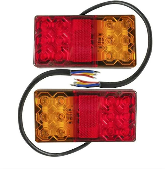 Juyee Комплект LED Светлини за ремарке с винтове 12V 2 бр