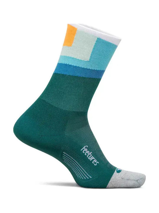 Feetures Elite Light Cushion Mini Șosete Sport Verzi 1 Pereche
