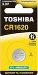 Toshiba Μπαταρία Λιθίου Ρολογιών CR1620 3V 1τμχ
