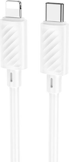 Hoco USB-A to Lightning Cable Λευκό 1m HOC-783295