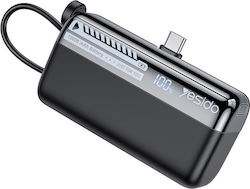 Yesido YP99 Външна батерия 10000mAh 22.5W с USB-C порт Черна Yesido YP99 Външна батерия 10000mAh 22.5W с USB-C порт Черна