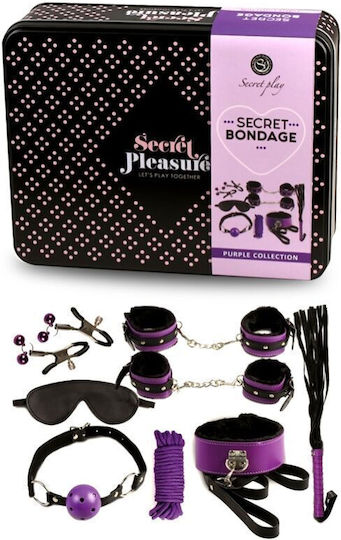 Secretplay BDSM комплект в Черен Цвят 8бр