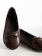Kids Brown Ballerinas PX27-350-A2026-L-BROWN