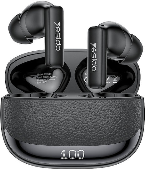 TWS40 Căști Handsfree Bluetooth In-ear cu Husă de Încărcare Negre