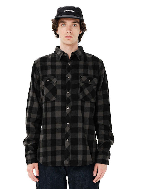 Emerson Long Sleeve Flannel Shirt in Regular Fi...
